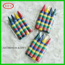High quality non-toxic wax material rainbow colors crayon for kids